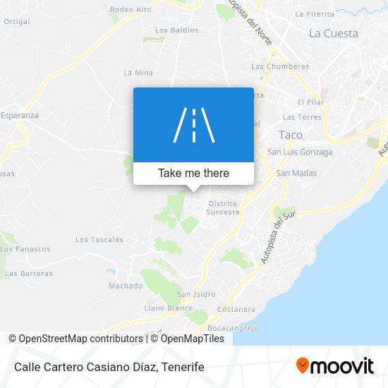 Calle Cartero Casiano Díaz map