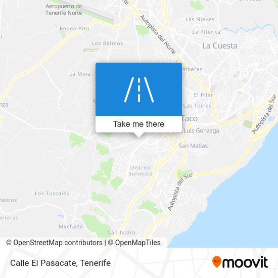 Calle El Pasacate map