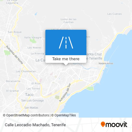 How to get to Calle Leocadio Machado in Santa Cruz De Tenerife by