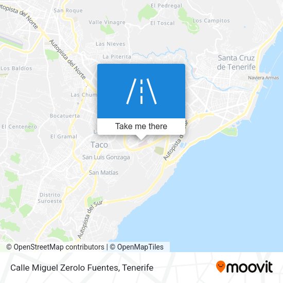Calle Miguel Zerolo Fuentes map