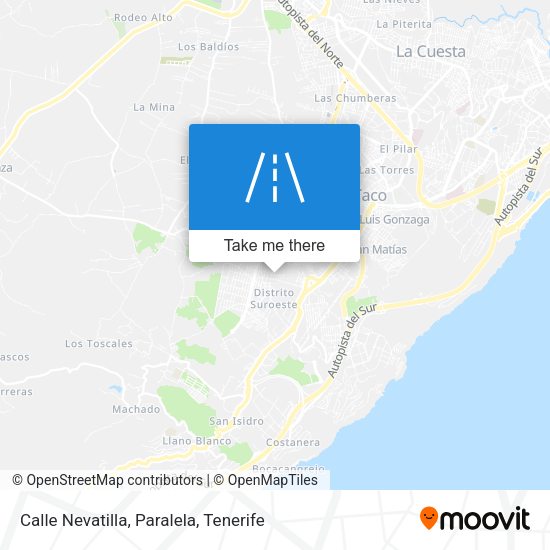 Calle Nevatilla, Paralela map