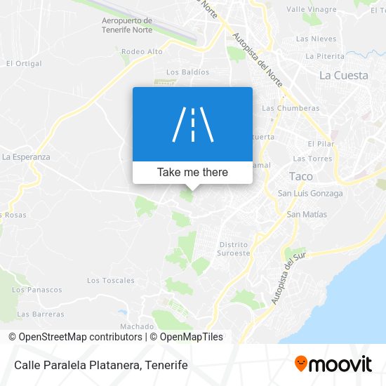 Calle Paralela Platanera map