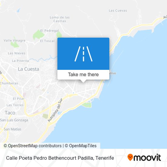 Calle Poeta Pedro Bethencourt Padilla map