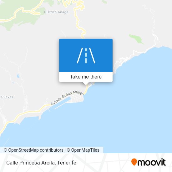 Calle Princesa Arcila map