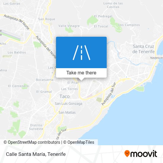 Calle Santa María map