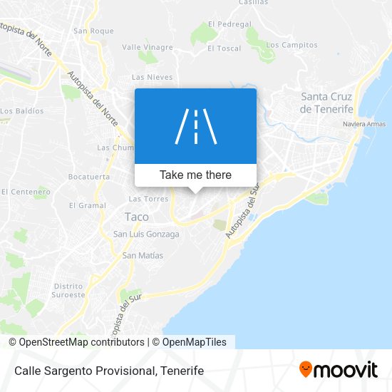 Calle Sargento Provisional map