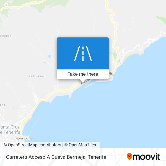 Carretera Acceso A Cueva Bermeja map