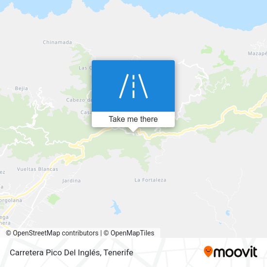 Carretera Pico Del Inglés map