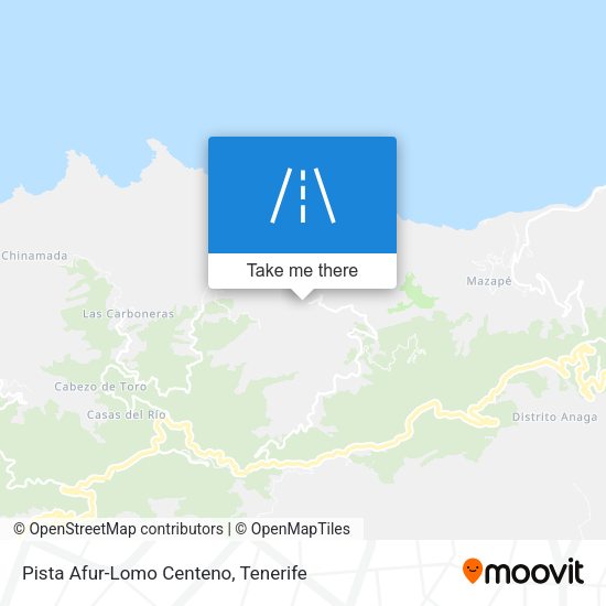 Pista Afur-Lomo Centeno map