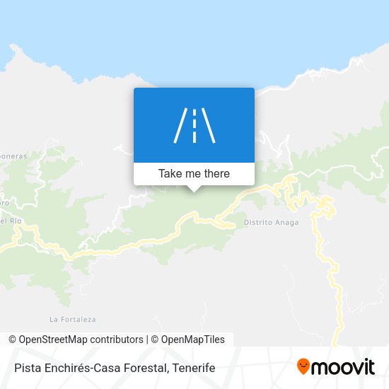 Pista Enchirés-Casa Forestal map