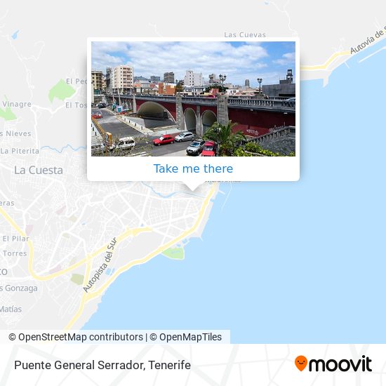 Puente General Serrador map