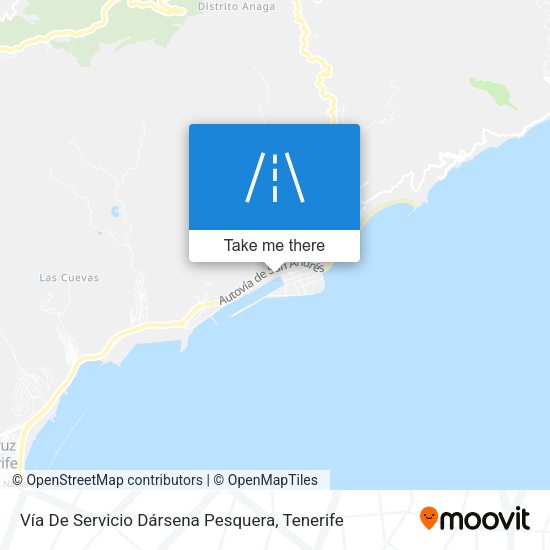 Vía De Servicio Dársena Pesquera map