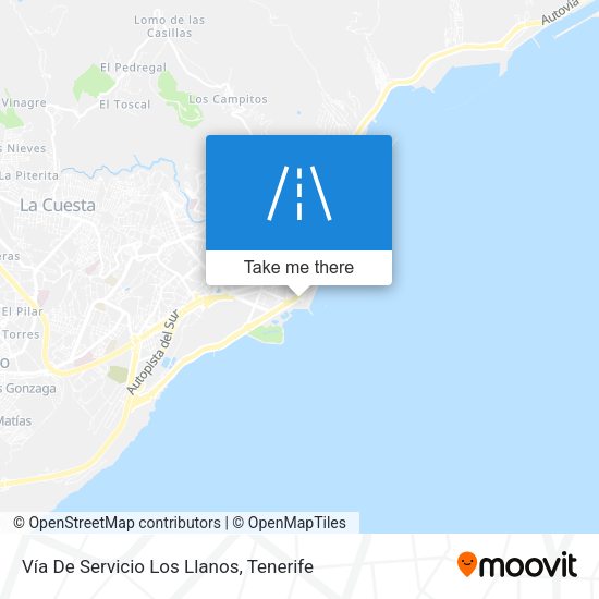 Vía De Servicio Los Llanos map
