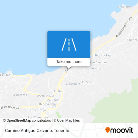 Camino Antiguo Calvario map