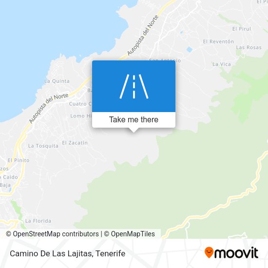 Camino De Las Lajitas map