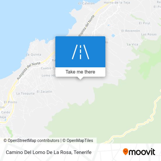 Camino Del Lomo De La Rosa map