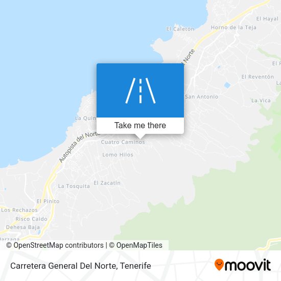Carretera General Del Norte map