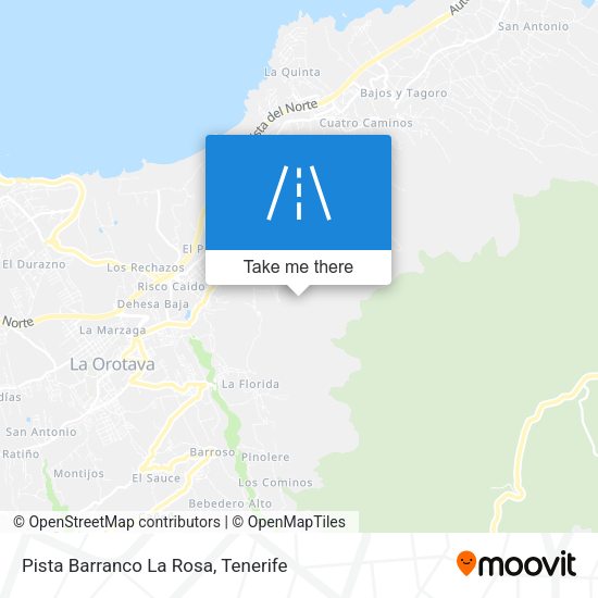 Pista Barranco La Rosa map