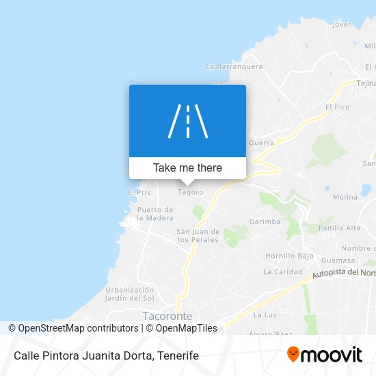 Calle Pintora Juanita Dorta map
