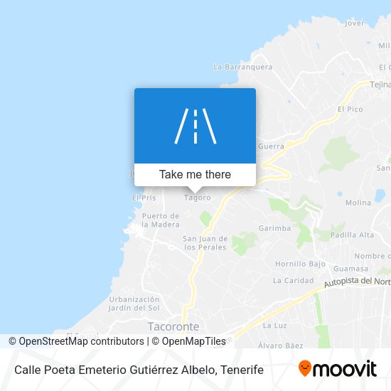 Calle Poeta Emeterio Gutiérrez Albelo map