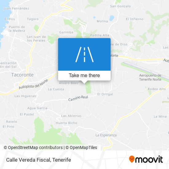 Calle Vereda Fiscal map