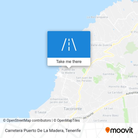 Carretera Puerto De La Madera map