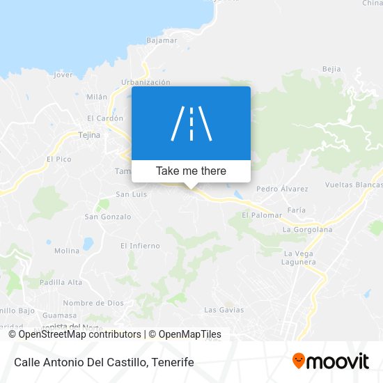 Calle Antonio Del Castillo map