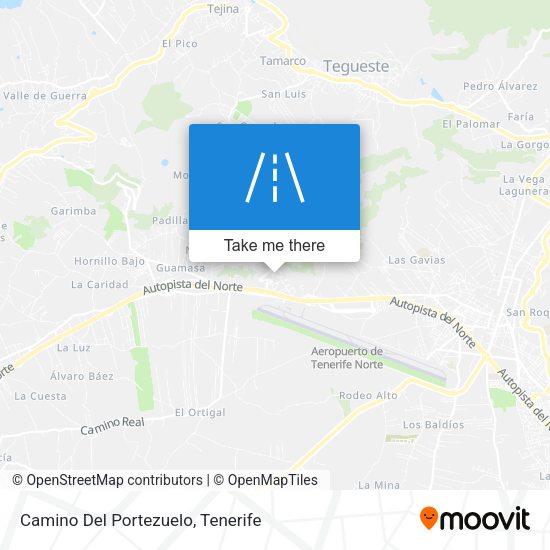Camino Del Portezuelo map