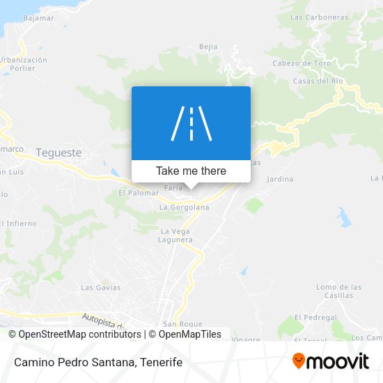 Camino Pedro Santana map