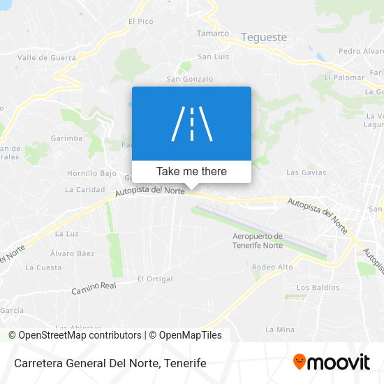 Carretera General Del Norte map