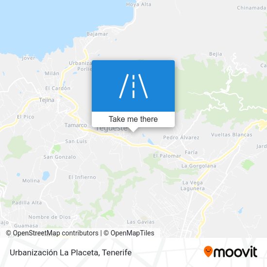 Urbanización La Placeta map