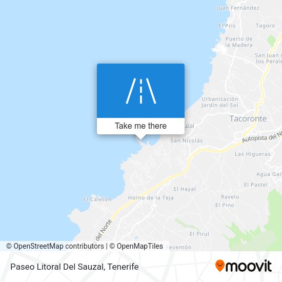 Paseo Litoral Del Sauzal map