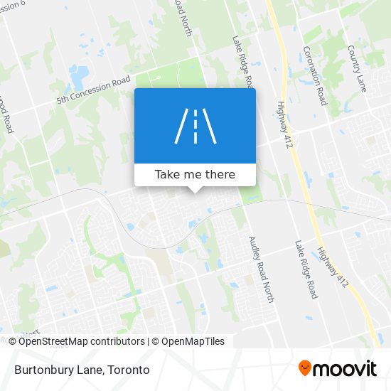 Burtonbury Lane map