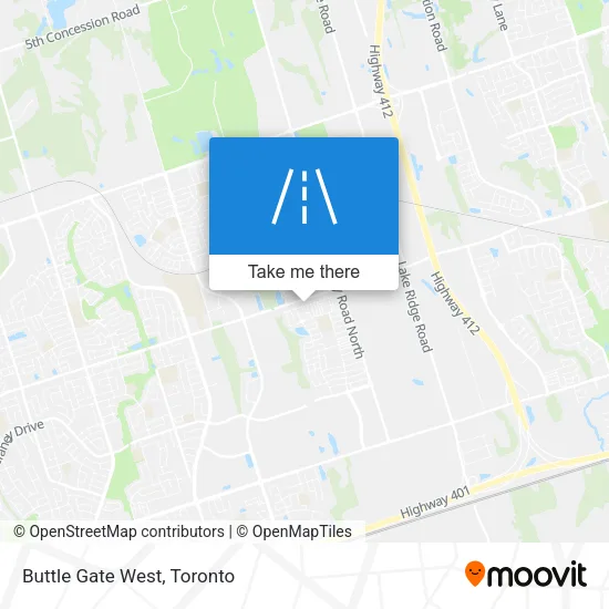 Buttle Gate West map