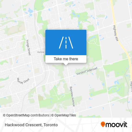 Hackwood Crescent map