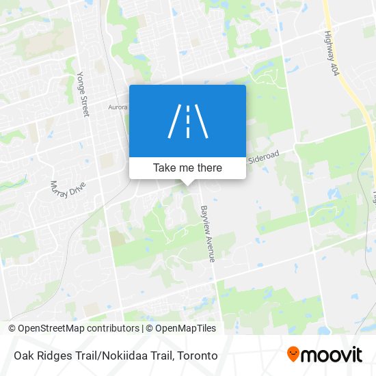 Oak Ridges Trail / Nokiidaa Trail map