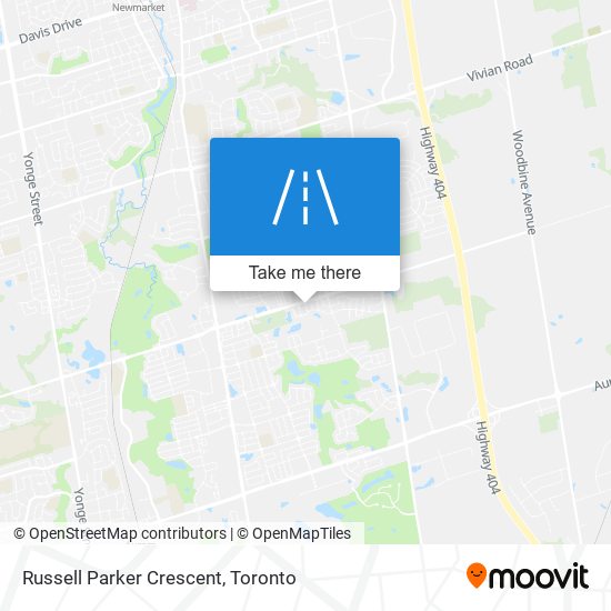 Russell Parker Crescent map