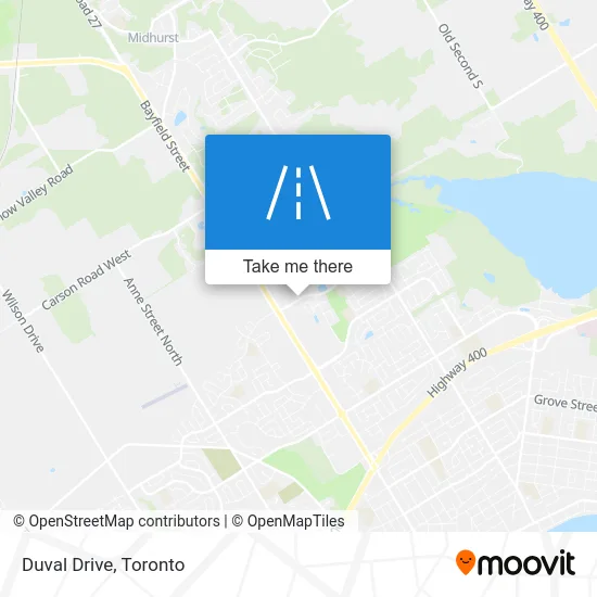 Duval Drive map