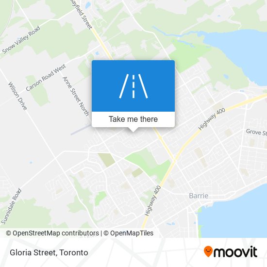 Gloria Street map