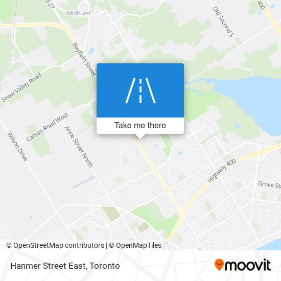 Hanmer Street East map