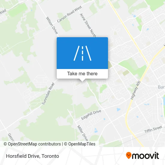 Horsfield Drive map