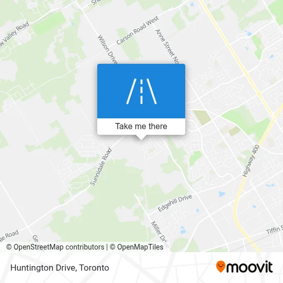 Huntington Drive map
