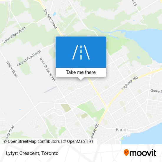Lyfytt Crescent map