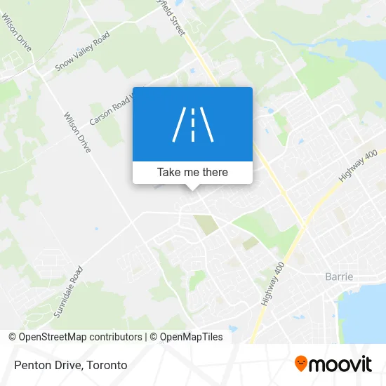 Penton Drive map