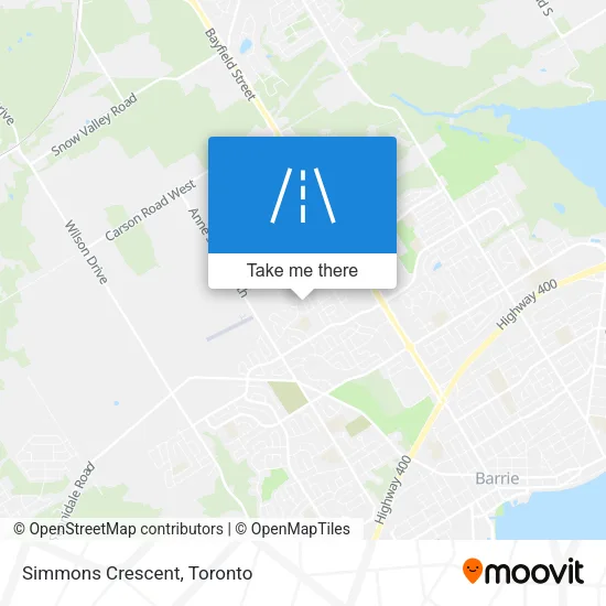 Simmons Crescent map