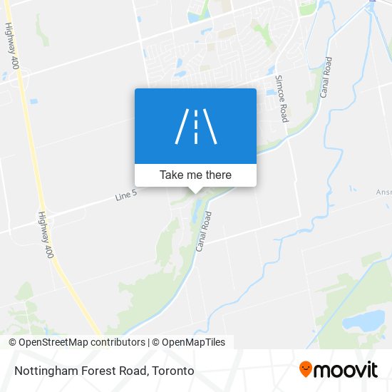 Nottingham Forest Road map