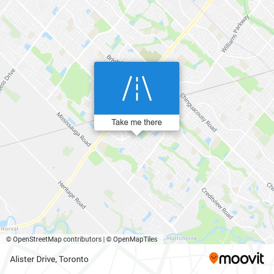 Alister Drive map