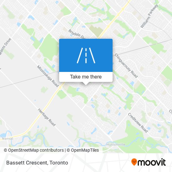 Bassett Crescent map