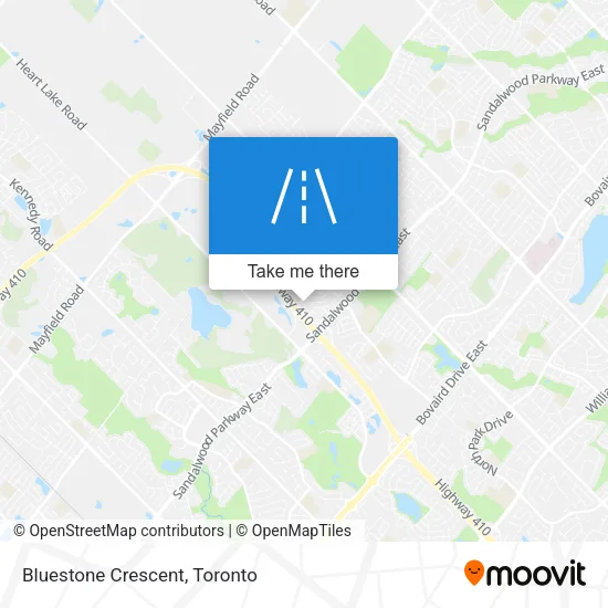 Bluestone Crescent map