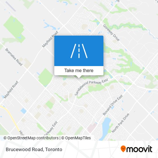 Brucewood Road map